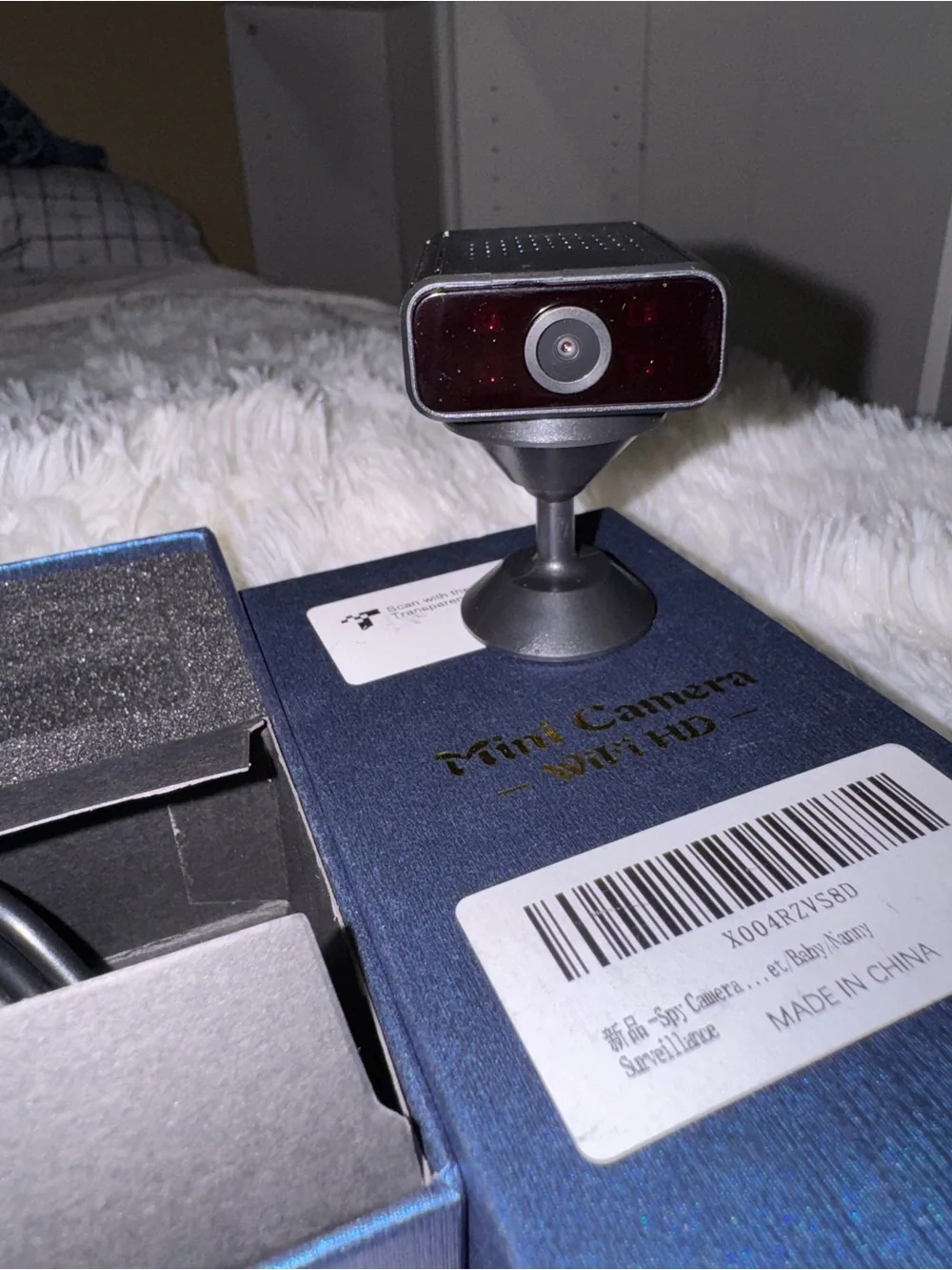 Mini HD Wireless Home Security Camera - Black